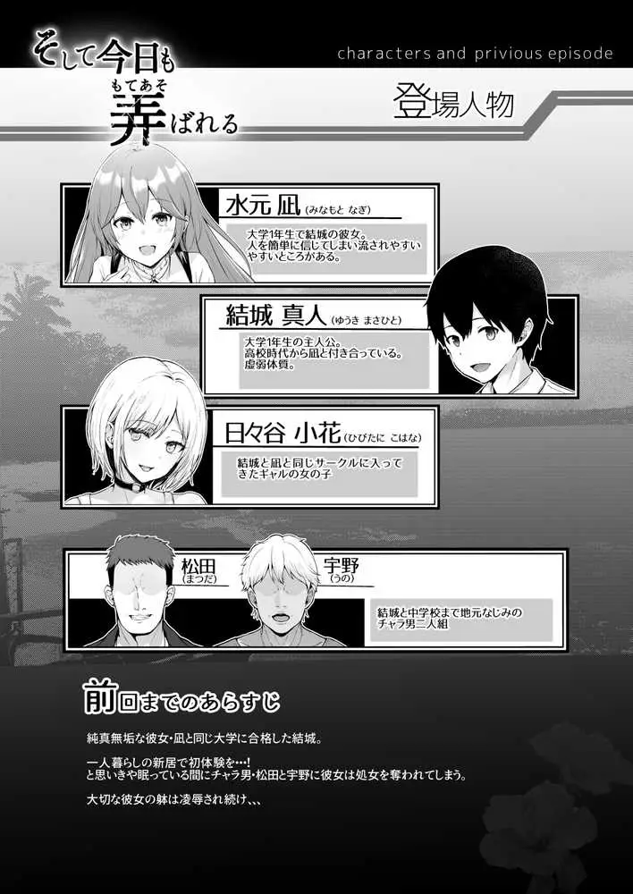 そして今日も弄ばれる 2〜サークル海合宿編〜 - ページ01