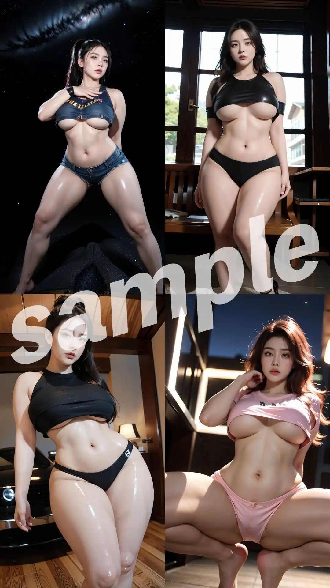 【インスタ11万フォロワー】 むちむちな生足と太もも女子シリーズ 総集編【全26種類の870枚】