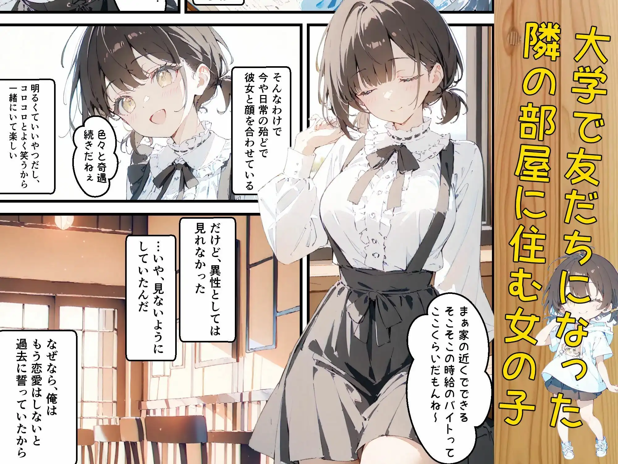 隣に住んでる大学の同期と甘々初えっち