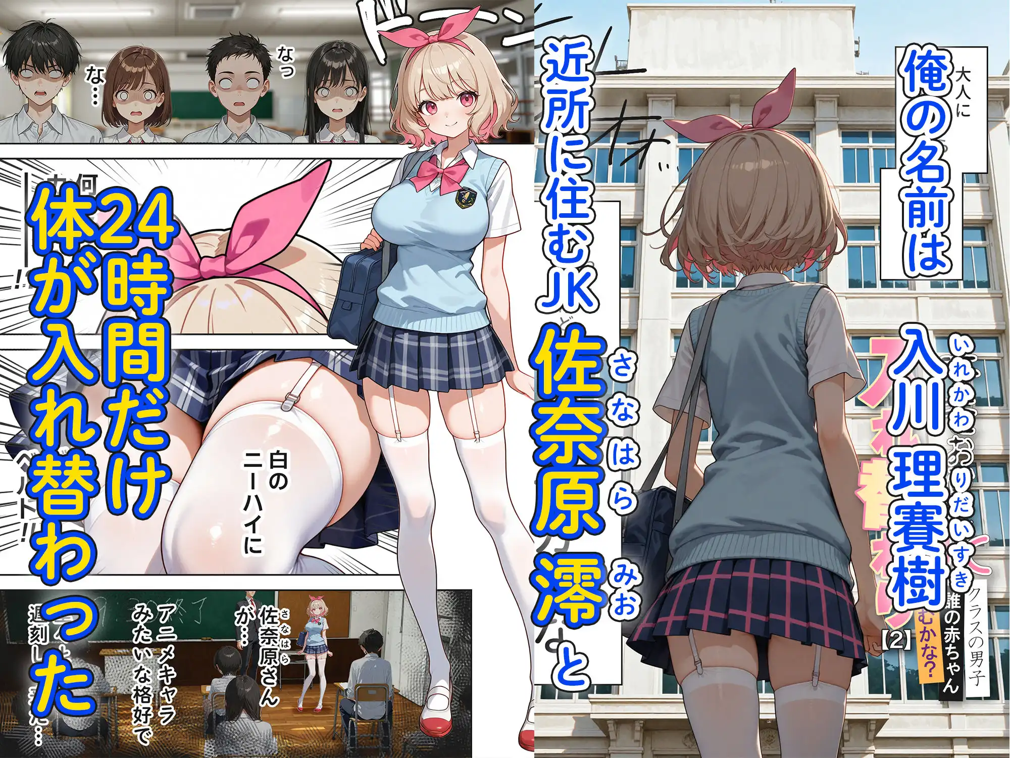 キモおじ⇔JK入れ替わり【2】クラスの男子誰の赤ちゃん孕むかな？