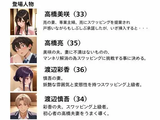 初めてスワッピングしたら色んな感情が入り乱れてすごく乱れた（美咲編）