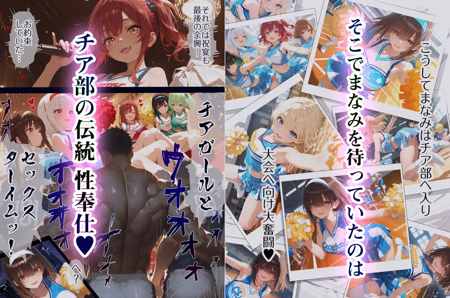 巨乳JK地味子まなみ 誘われて入ったチア部がまさかの性奉仕有りw ラグビー部の屈強なちんぽの前によわよわまんこを曝け出してしまうw
