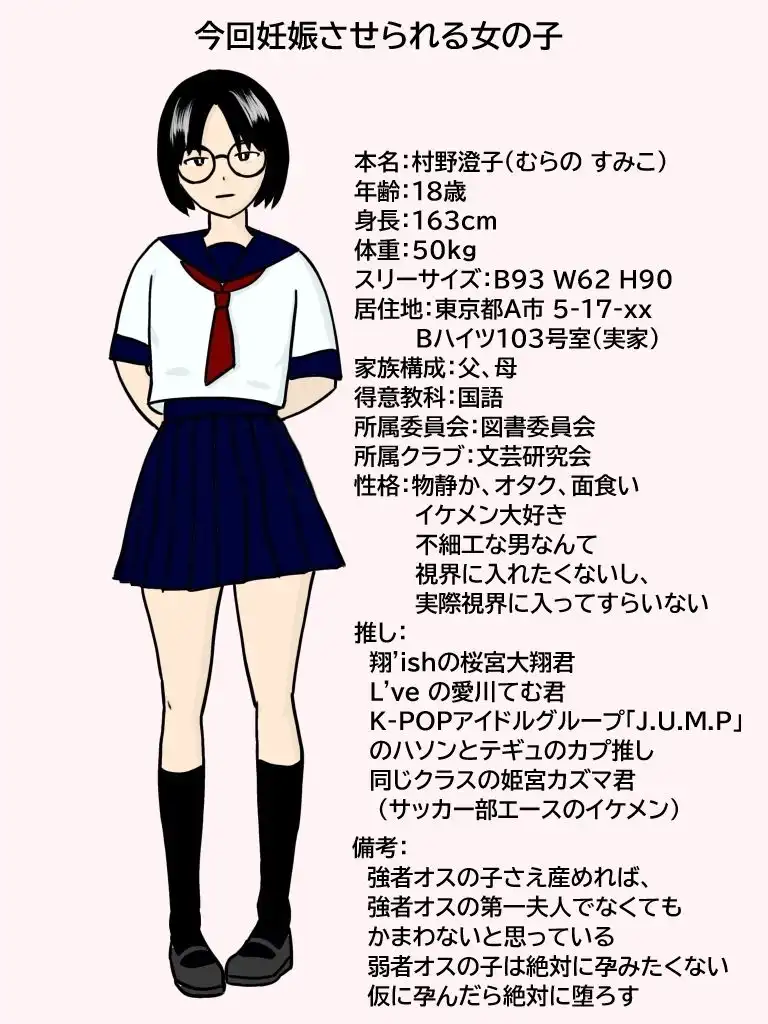 君の子どもを孕ませて。大人しい眼鏡女子がイケメンに無責任中出しされて妊娠するまで