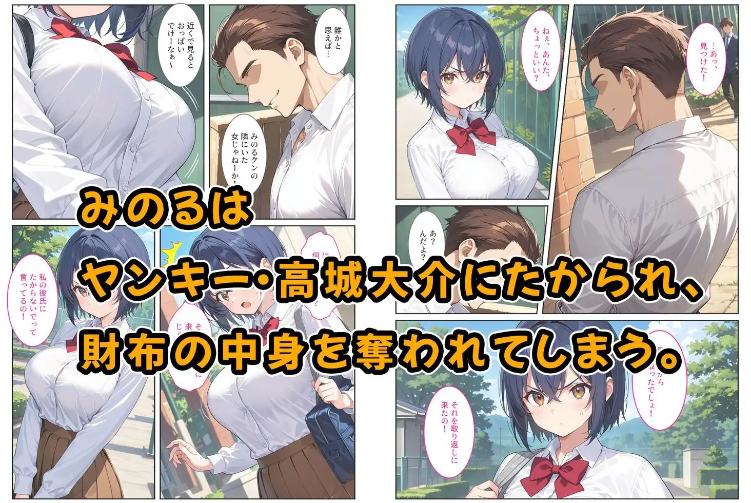 僕の爆乳彼女が絶倫ヤンキーに寝取られて性玩具にされる話