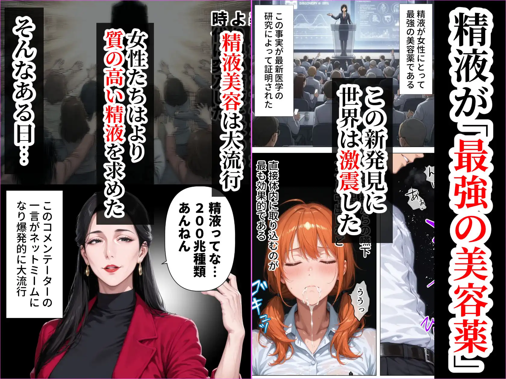 【精液が最強の美容薬の世界】 SSSレア精液で人生逆転！むちむち人妻女医の特別検診