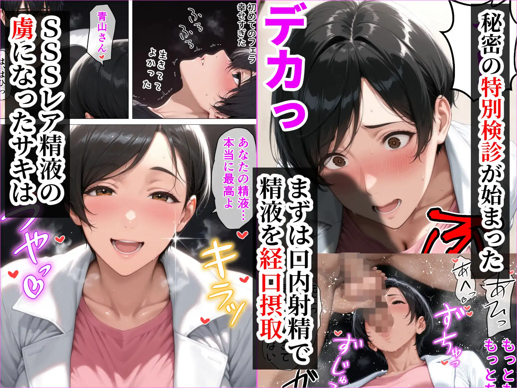 【精液が最強の美容薬の世界】 SSSレア精液で人生逆転！むちむち人妻女医の特別検診