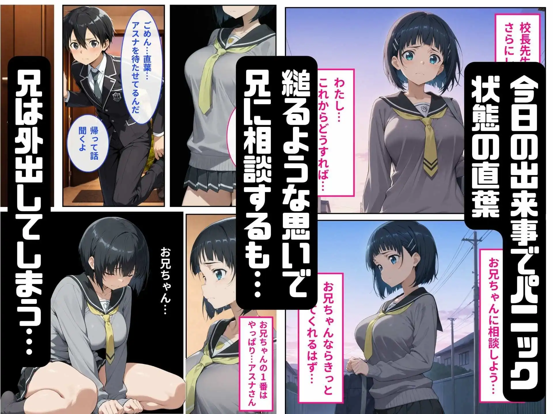 寝取られた直葉-校長のちんぽでメス堕ちする