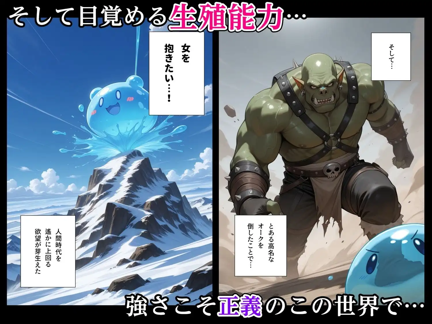最強スライムに転生したので気ままに女冒険者を孕ませます