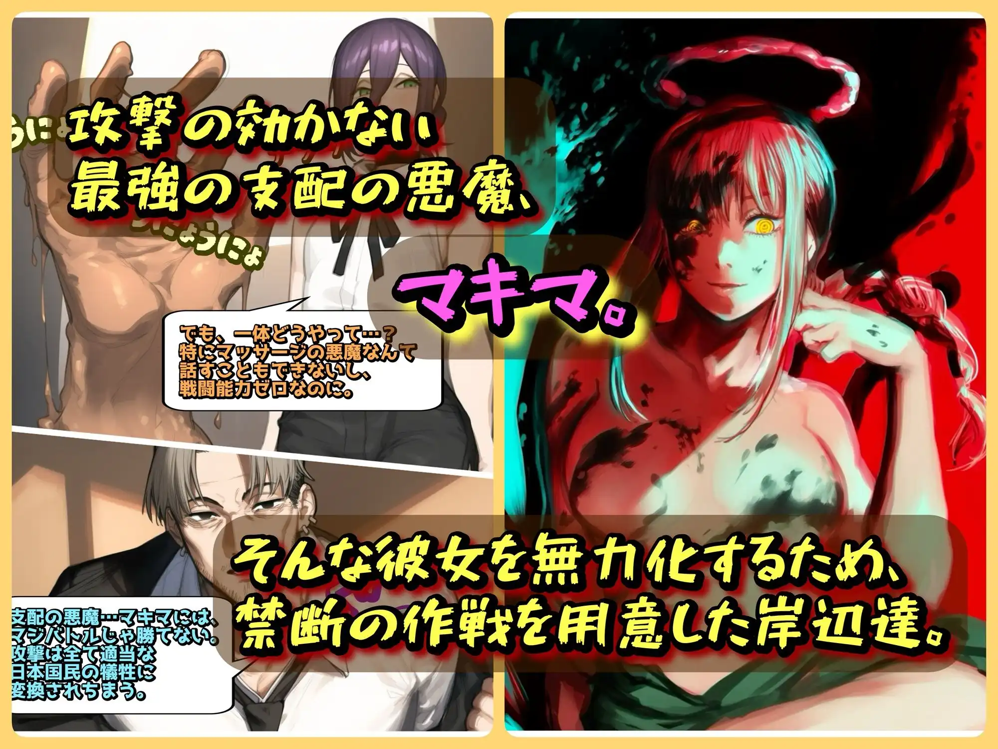 支配の悪魔の倒し方〜マキマ、くすぐりマッサージで陥落〜
