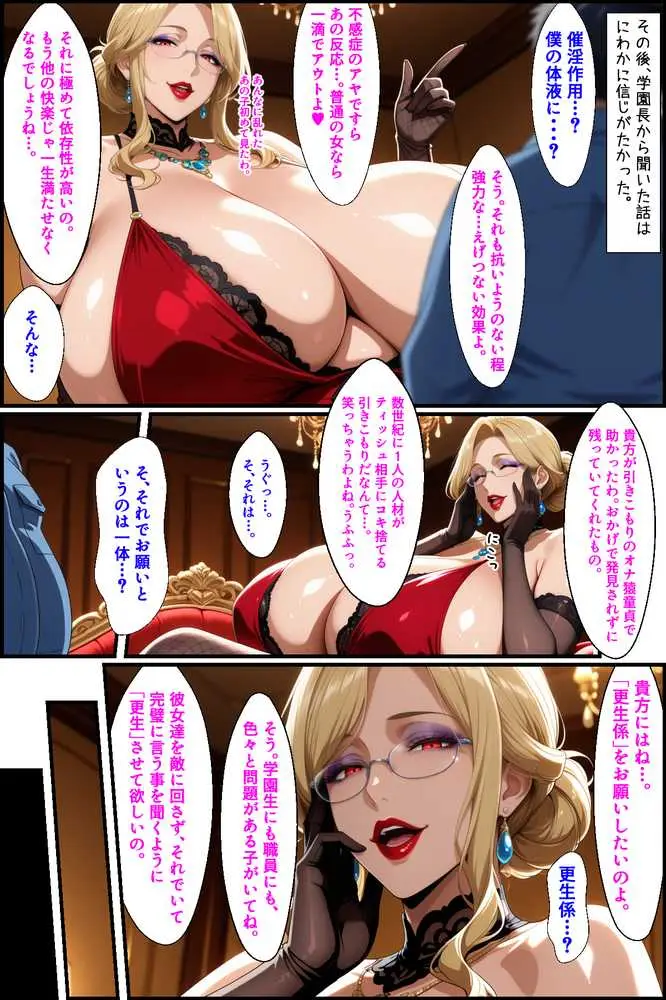 爆乳お嬢様もドスケベ熟女も特異体質で更生させる！学園長も先生もメイドも学園生も完堕ちさせてラブラブする話 - ページ14