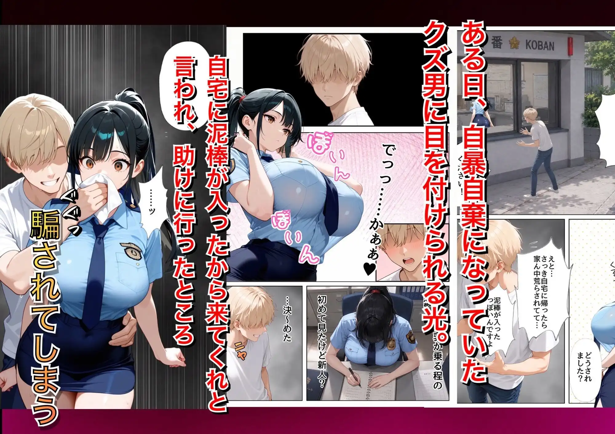 男嫌いな新卒警官を監×してマゾメス化させた結果