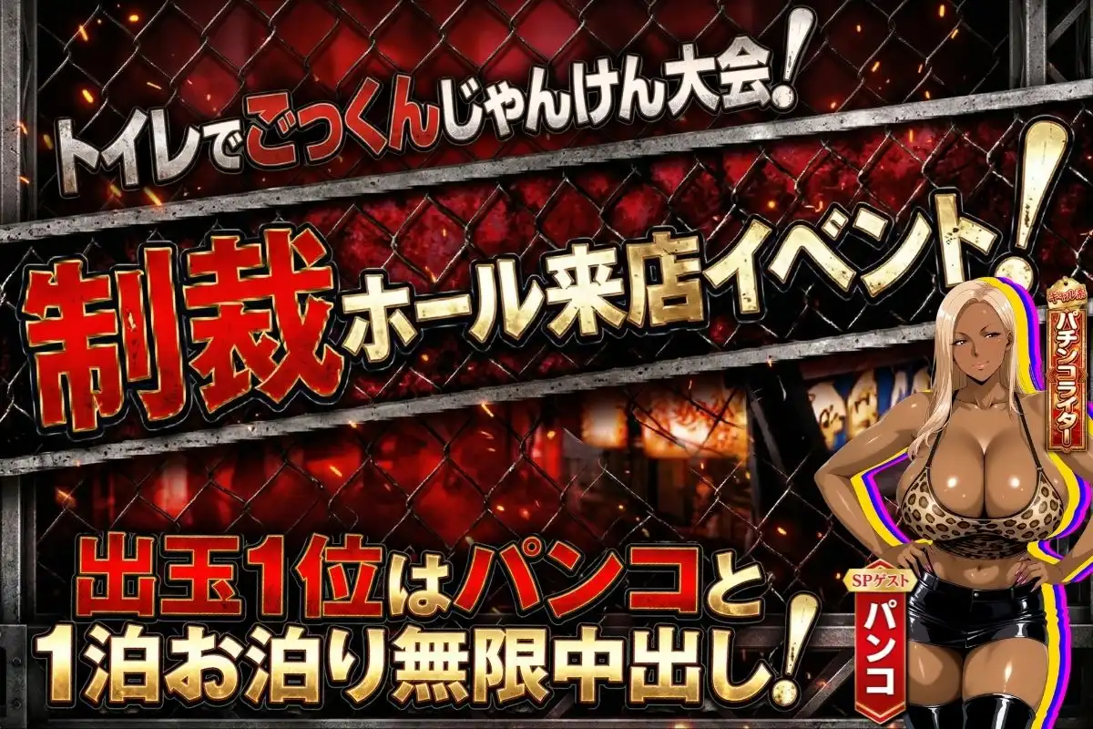 炎上ライターパンコさん来店 『着床制裁ホール来店イベント！』