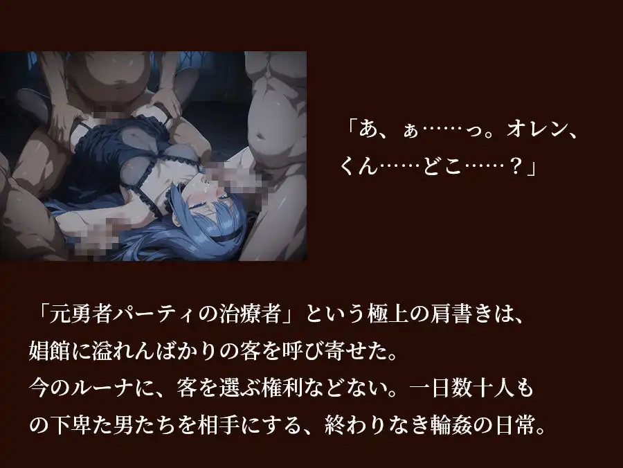 【器用貧乏】ルーナ 【498枚＋1mp4】裏切りのパーティ管理 〜「いなくなったアイツの代わりに、俺たちがたっぷり可愛がってやるよ」〜