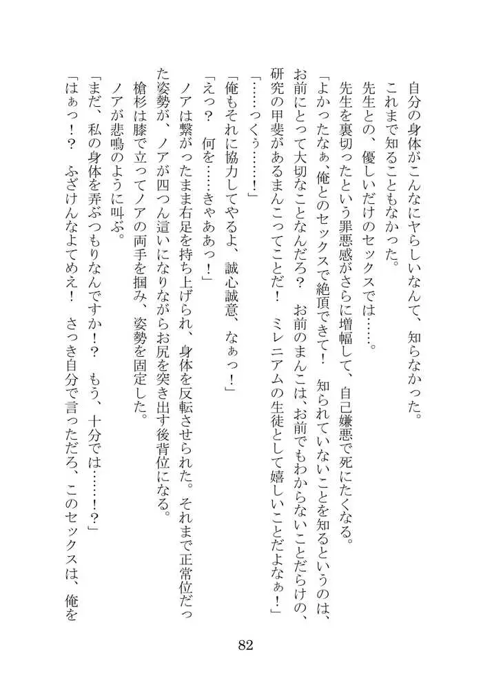【ブルアカNTR】ノア完堕ち  〜先生の彼女が用務員に寝取られ〜 - ページ82