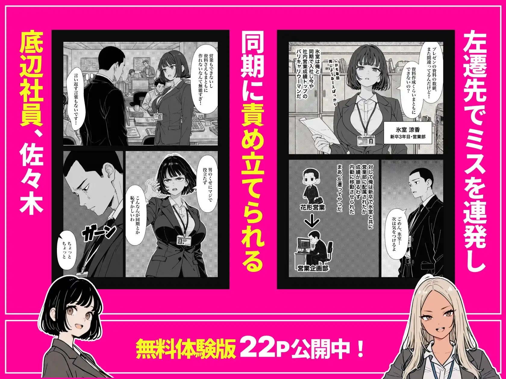 ◯◯しないと出れない部屋でパワハラ同期とアルハラ上司を性奴●にした物語
