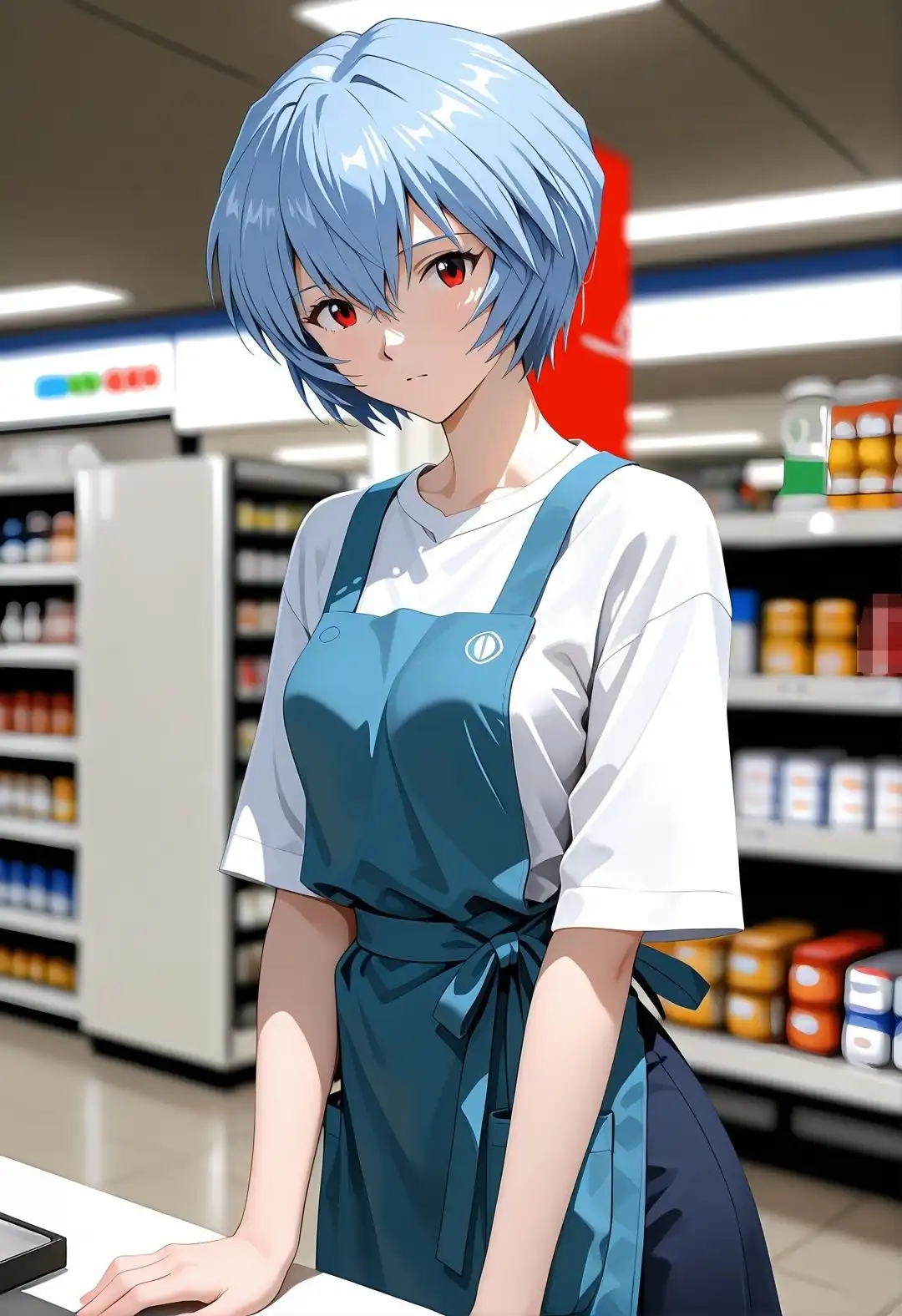 綾〇レ〇 コンビニ店員が客に犯●れ中出しされまくる3DCG エ〇ァパロディ 公開セックス 便所調教