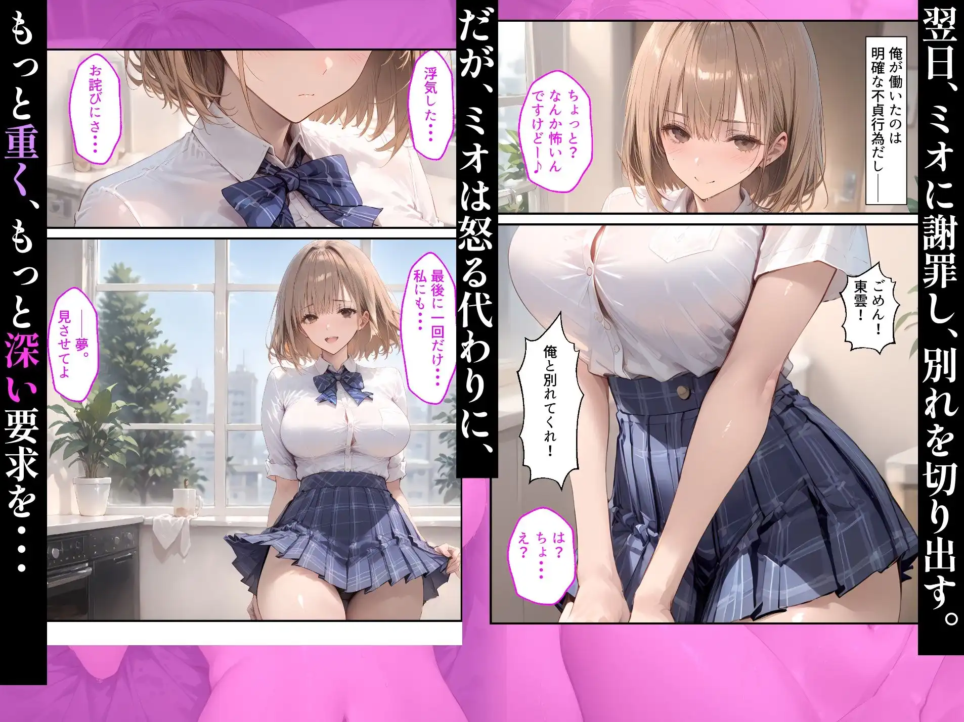 【漫画】幼なじみとの浮気で人生初セックスしたら、嫉妬した彼女の中出しおねだりが止まらない話