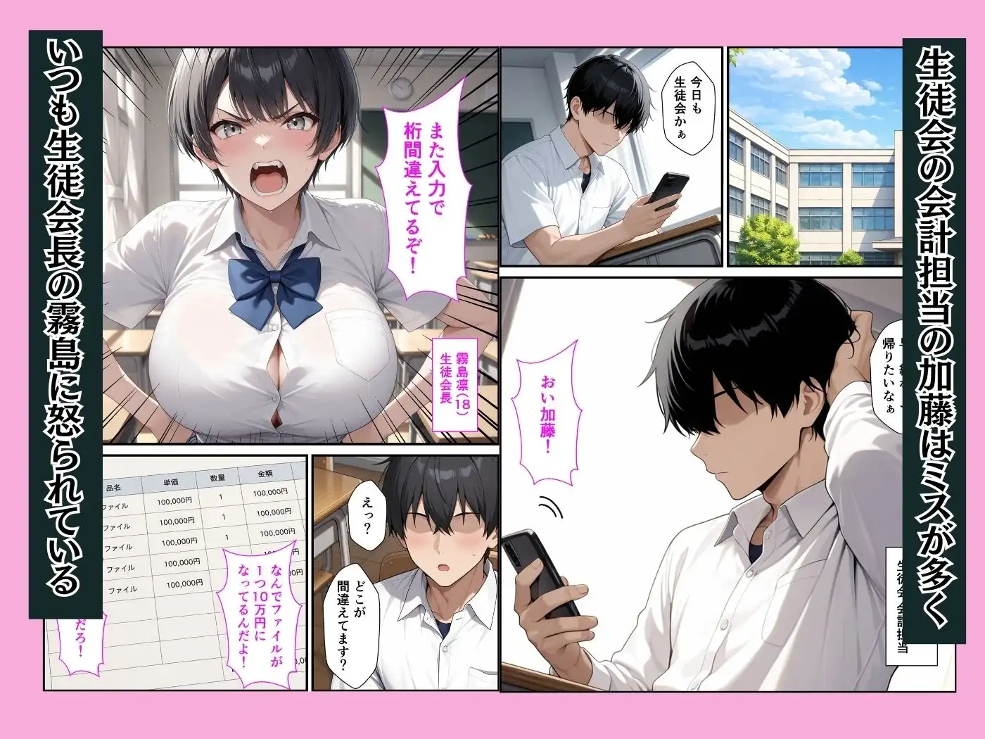 ボーイッシュ生徒会長の弱みを握って強●セックスしたらメス堕ちした話