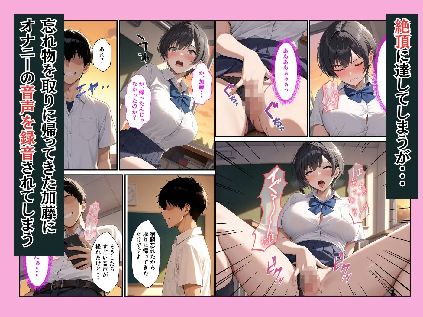 ボーイッシュ生徒会長の弱みを握って強●セックスしたらメス堕ちした話