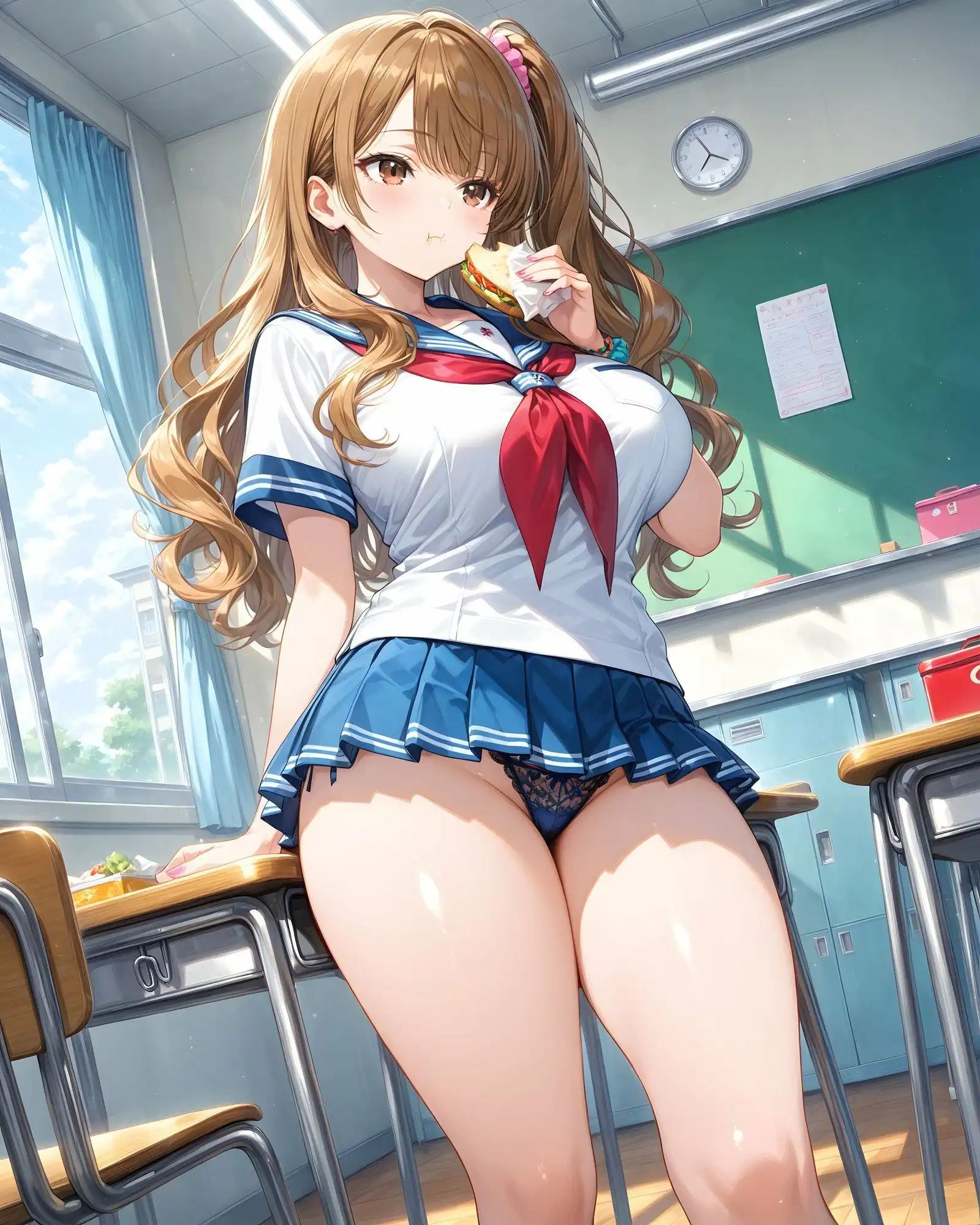 超ミニスカ女学園 番外編2〜パンツ丸見えJKのパンチラ観察したり、見抜きしたり、射精のお手伝いしてもらうイラスト集〜