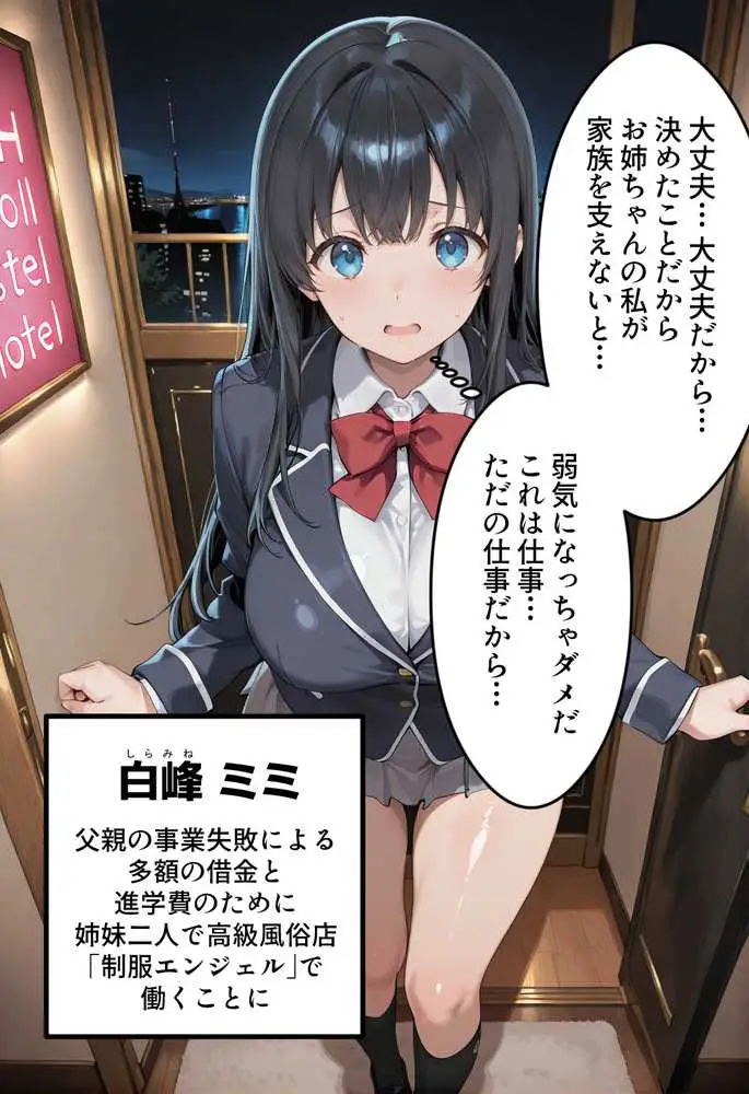 制服エンジェル 〜秘密のバイトでJ●姉妹が堕ちる話〜
