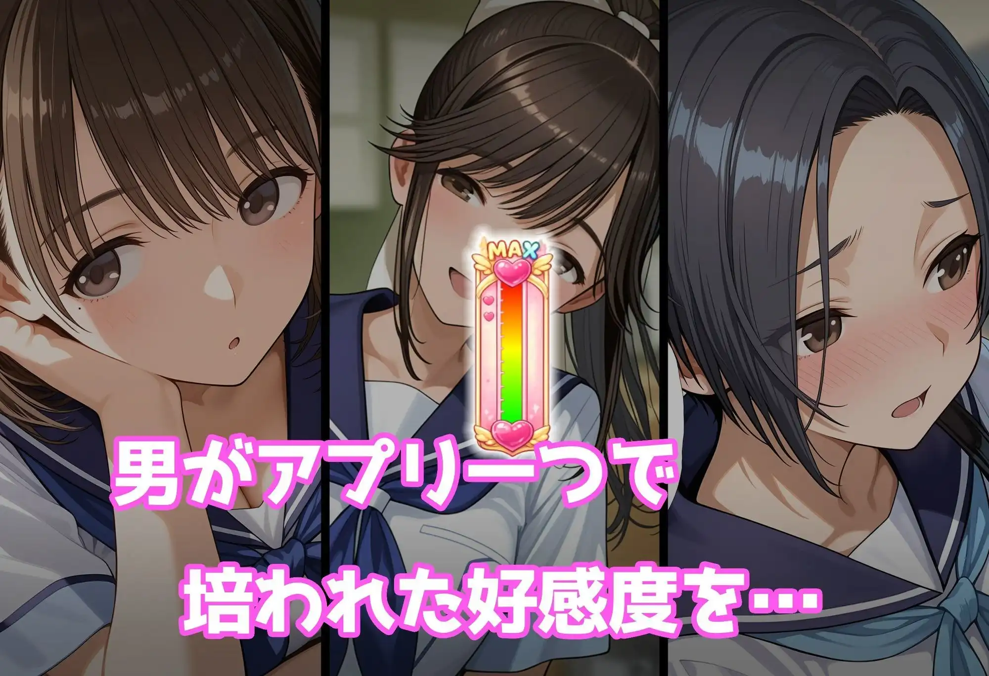 好感度強奪！あいつの彼女候補は全部俺のオナホ