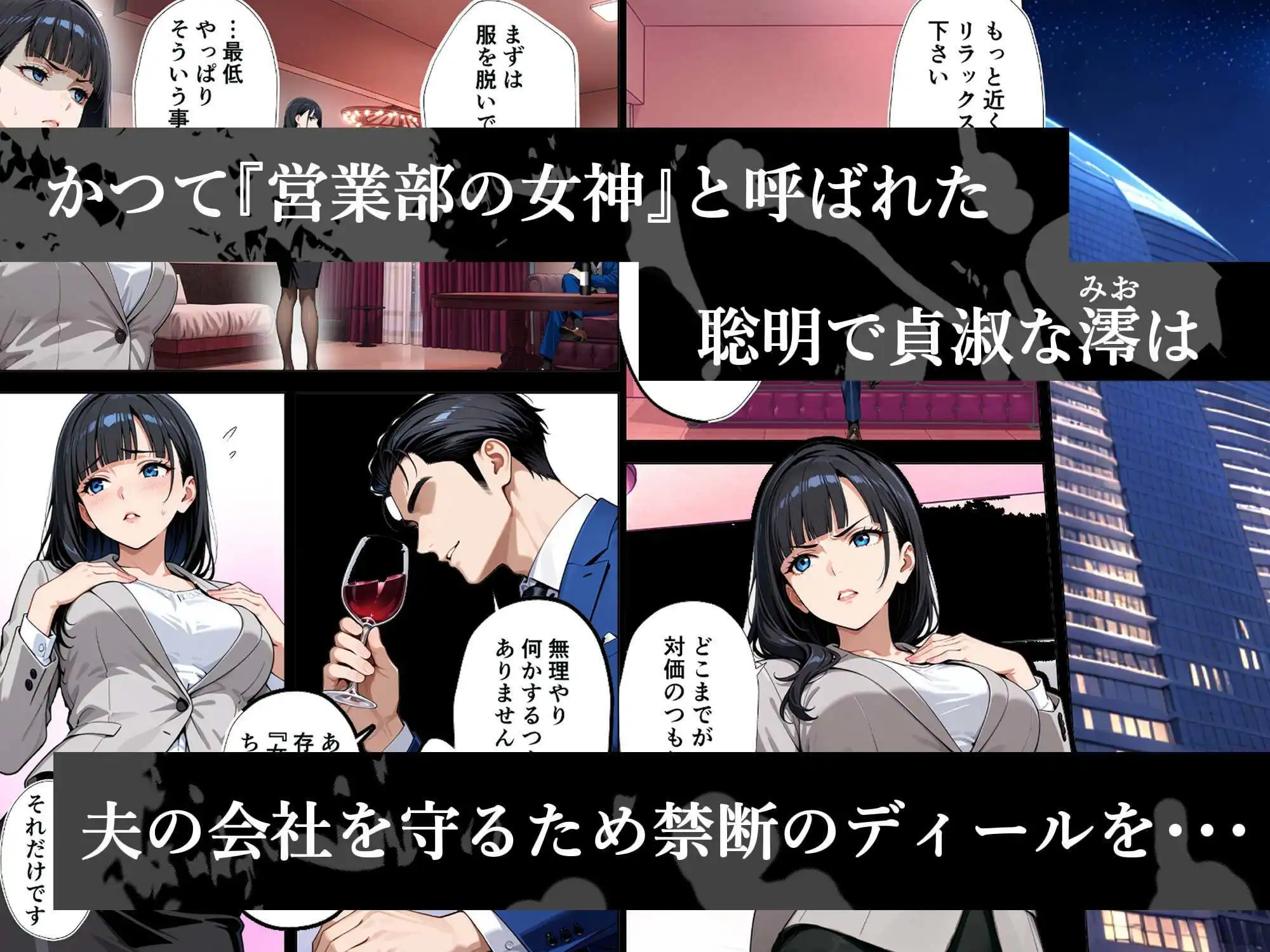 完璧妻の禁断寝取られディール〜夫の会社を救うのは、私の連続絶頂だけ〜