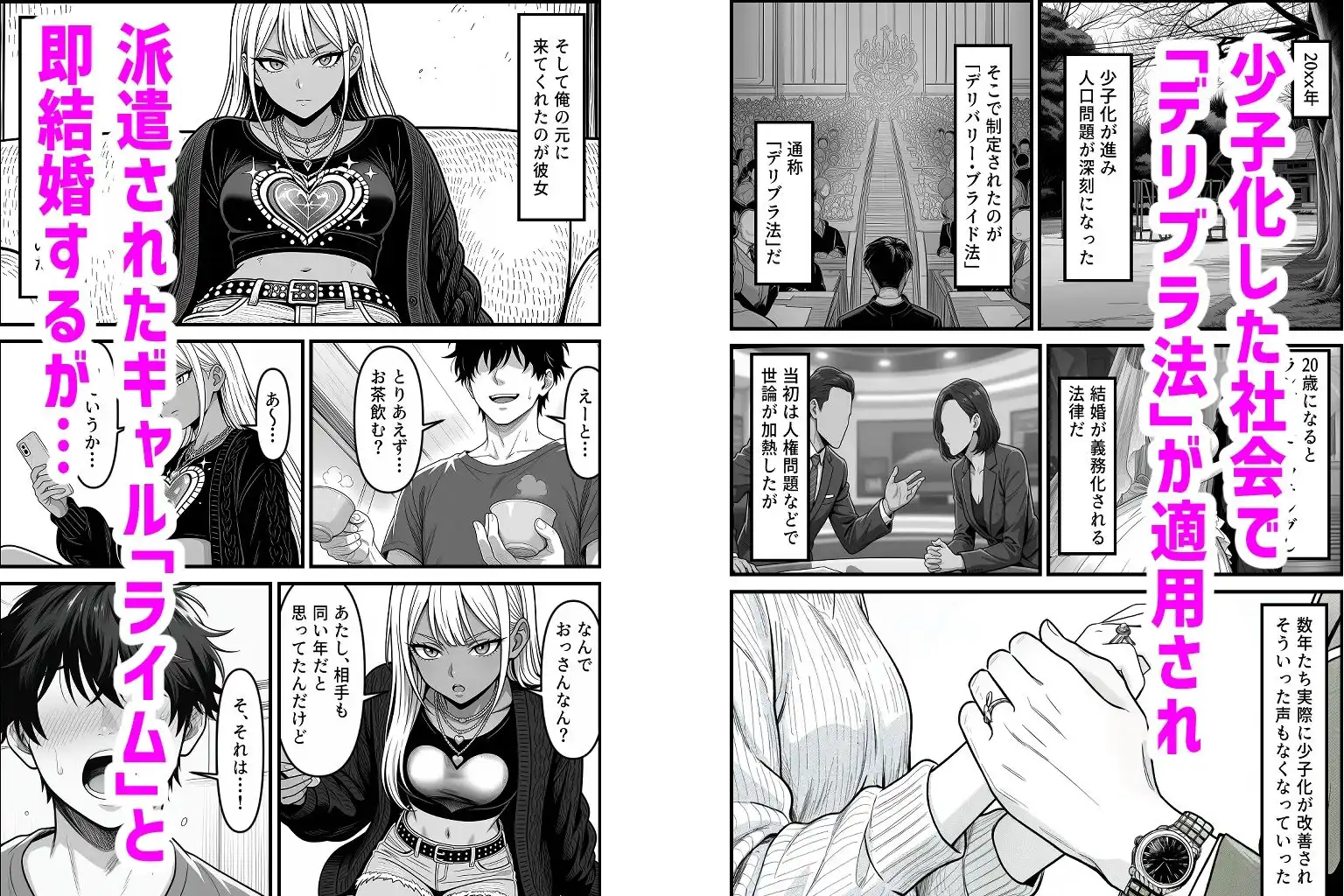 デリバリー・ブライド〜ツンデレ黒ギャルと出会って即結婚した結果… - サンプル2